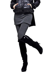 SPM Skirt-Leggings Γυναικείο Κολάν Γκρι