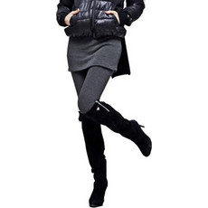 SPM Skirt-Leggings Γυναικείο Κολάν Γκρι