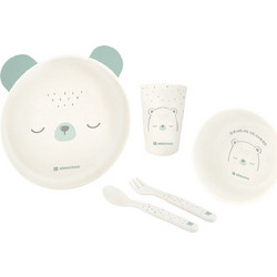KikkaBoo Βρεφικό Σετ Φαγητού Bear with Me Mint 5τμχ
