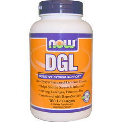 Now Foods DGL 100 Παστίλιες