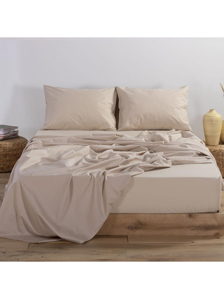 Nef-Nef Σεντόνι Μονό Βαμβακερό 170x270 Basic 730 Beige