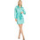 Guess Alya Mini Καθημερινό Φόρεμα Σατέν Τιρκουάζ W2BK83WF1T2-G753