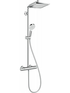 Hansgrohe Crometta E240 Θερμοστατική Μπαταρία Ντουσιέρας Χρωμέ 27271000