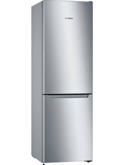 Bosch KGN33NLEB Ψυγειοκαταψύκτης 282lt Full No Frost Υ176xΠ60xΒ66cm Inox