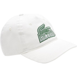 Lacoste Καπέλο Jockey Υφασμάτινο Λευκό RK6846-70V