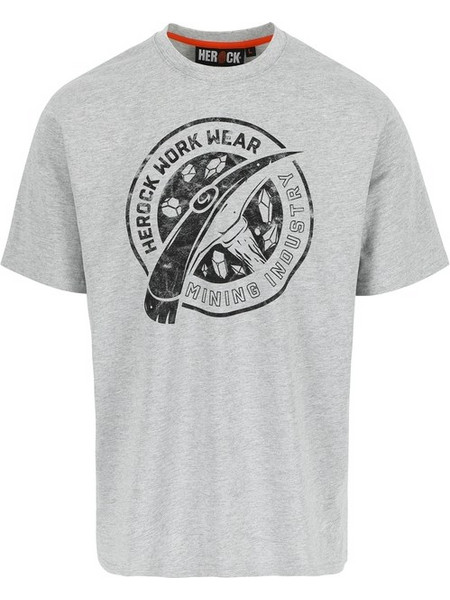 WORKER T-SHIRT SHORT SLEEVES HEROCK LIGHT HEATHER GREY M