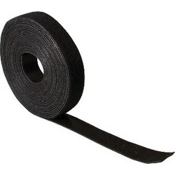 Logilink KAB0055 Cable Strap Velcro Tape 20mm Width 10m Roll Black