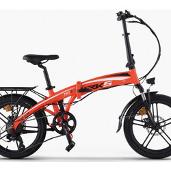 RKS TNT5 Pro Σπαστό Ηλεκτρικό Ποδήλατο Πόλης 20" 250W με 6 Ταχύτητες και Δισκόφρενα Πορτοκαλί
