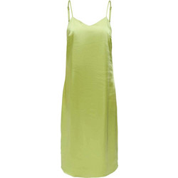 Only Maura Midi Καλοκαιρινό Καθημερινό Φόρεμα Σατέν Lime 15255633