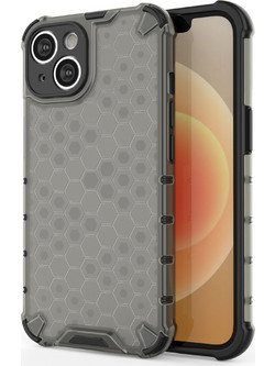 Hurtel Honeycomb Back Cover Black (iPhone 14)