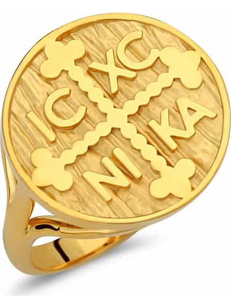 Δαχτυλίδι Σεβαλιέ Χρυσό Σφυρήλατο 14K