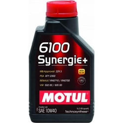 Motul 6100 Synergie Plus Ημισυνθετικό Λάδι Αυτοκινήτου 10W-40 2lt