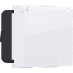 Acaelec Modys Πρίζα Σούκο με Kαπάκι Aσφαλείας 2P+E 16A 250VAC IP20 Λευκό (10101312462)