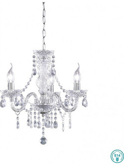 Trio Lighting Luster Πολυέλαιος 3xE14 με Κεράκια Διάφανος R11073000Κωδικός: 20754600