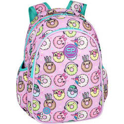 CoolPack Jimmy Led Happy Donuts Σχολική Τσάντα Πλάτης Δημοτικού Ροζ F110665