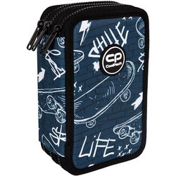 CoolPack Jumper 3 Street Life Κασετίνα Γεμάτη με 3 Θήκες Μπλε F067697