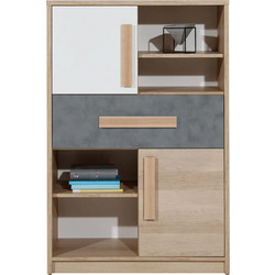 Συρταριέρα Aygo Σονόμα Λευκό 83.1x39.5x124.2cm AlphaB2B