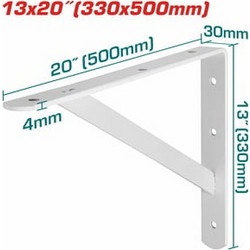 Total THDSB1320 Γωνιόμετρο Μεταλλικό Μήκους 33 x 50cm Λευκό