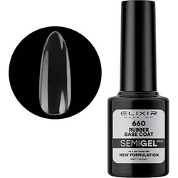 Elixir Semigel 660 Rubber Base Ημιμόνιμο Βερνίκι Νυχιών 5ml