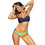 Marko Bikini Set Strapless με Ενίσχυση Πορτοκαλί Navy Μπλε Πράσινο Mint M-584-141727