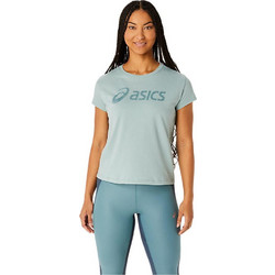 ASICS Big Logo Tee III Γυναικείο Αθλητικό T-Shirt Πράσινο 2032C411-402