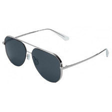 Bolon BK7008 A90 Γυαλιά Ηλίου Aviator Μεταλλικά Ασημί με Μαύρο Polarized Φακό