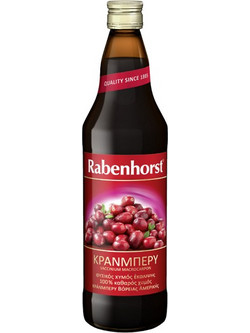 RABENHORST 100% ΦΥΣΙΚΟΣ ΧΥΜΟΣ ΚΡΑΝΜΠΕΡΡΥ 750ML