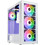 Kolink Observatory HF Glass ARGB White Gaming Midi Tower Κουτί Υπολογιστή RGB με Πλαϊνό Παράθυρο