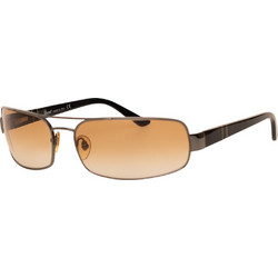 Persol 2280S/513/71 Ανδρικά Γυαλιά Ηλίου Ορθογώνια Μεταλλικά Καφέ με Καφέ Degradee Φακό