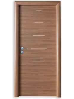 Viometale Πόρτα Melina Εσωτερική Laminate Δρυς Καφε