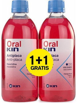 Kin Oral Antiplaca Mouthwash 2x500ml