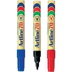 Ανεξήτιλοι μαρκαδόροι με στρόγγυλη μύτη Artline 70 - Μπλέ