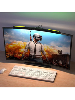 Laptop Curved Screen Hanging Lamp Computer Desk Light With RGB Backlight (OEM)
