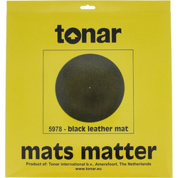 Tonar Black Leather Turntable Mat 5978