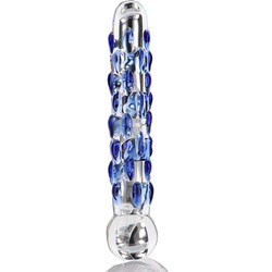 ToyJoy Glass Worxx Diamond Dazzler 18cm Blue