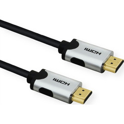 Value Καλώδιο HDMI 2.1 HDMI Male to HDMI Male 1m Black