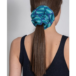 AGGEL W GEOMETRIC PATTERN SCRUNCHIE - SS28146F-2 BLUE