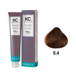 Faipa Perfecta Creme Color Pro Line 5.4 Καστανό Ανοιχτό Χάλκινο Ημιμόνιμη Βαφή Μαλλιών Χωρίς Αμμωνία 70ml