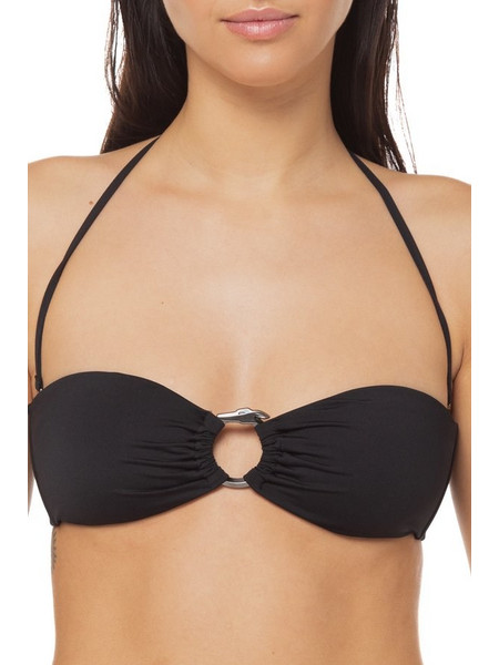 Trussardi Bikini Top Strapless Μαύρο TRU1WTP02