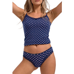 Σετ εσωρούχων NAMALDI 2200 NAVY FLOWERS 8 - Μπλε Σκούρο