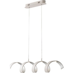 LUCE Ambiente Helix Κρεμαστό Φωτιστικό Οροφής Ράγα Μονόφωτο LED με Θερμό Λευκό Φως Λευκό 8031414868698
