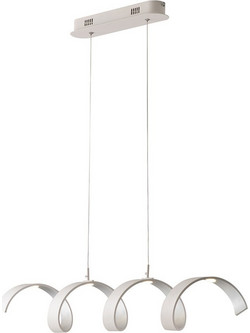 LUCE Ambiente Helix Κρεμαστό Φωτιστικό Οροφής Ράγα Μονόφωτο LED με Θερμό Λευκό Φως Λευκό 8031414868698