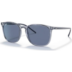Ray-Ban RB4387 6399/80 Ανδρικά Γυαλιά Ηλίου Τετράγωνα Κοκάλινα Μπλε με Μπλε Polarized Φακό