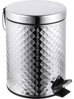 RAVENNA Libby Bin Chrome Χαρτοδοχείο 5 Λίτρων