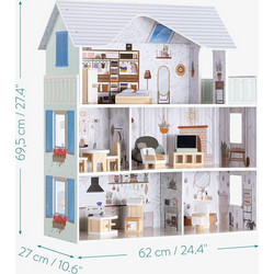 Navaris Wooden Doll House 55376.01