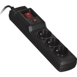 Activejet COMBO 3GN 3M black power strip with cord
