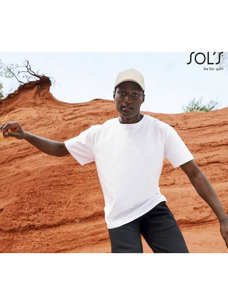 Sol's Legacy 03996 Unisex φαρδύ ανακυκλωμένο T-shirt Jersey 220gsm 50% Ανακυκλωμένο βαμβάκι 50% Βαμβάκι WHITE-102