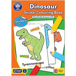 Orchard Toys Βιβλίο Ζωγραφικής Με Αυτοκόλλητα Δεινόσαυροι ORCHCB09