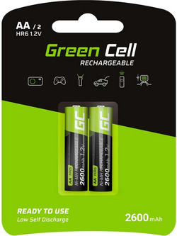 Green Cell Rechargeable GR06 AA 2000mAh 2τμχ