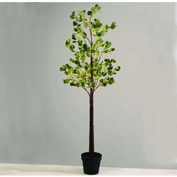 Χριστουγεννιάτικο Δέντρο Aca Eucalyptus με Φωτάκια Led σε Γλάστρα & Ξύλινο Κορμό σε Γλάστρα 180cm Πράσινο X102401449